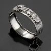 Antique 1800s Victorian Sterling Silver Buckle Bracelet