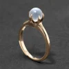 Antique Victorian 10k Gold with Claw Set Moonstone Ring