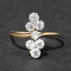 Antique Victorian 1880s 14k Gold & Diamond Ring