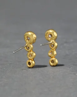 Asterales Gold Bar Earring