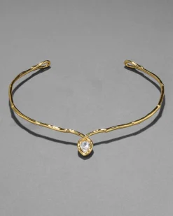 Asterales Gold Floating Collar Necklace