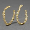 Asterales Gold Large Hoop Earring