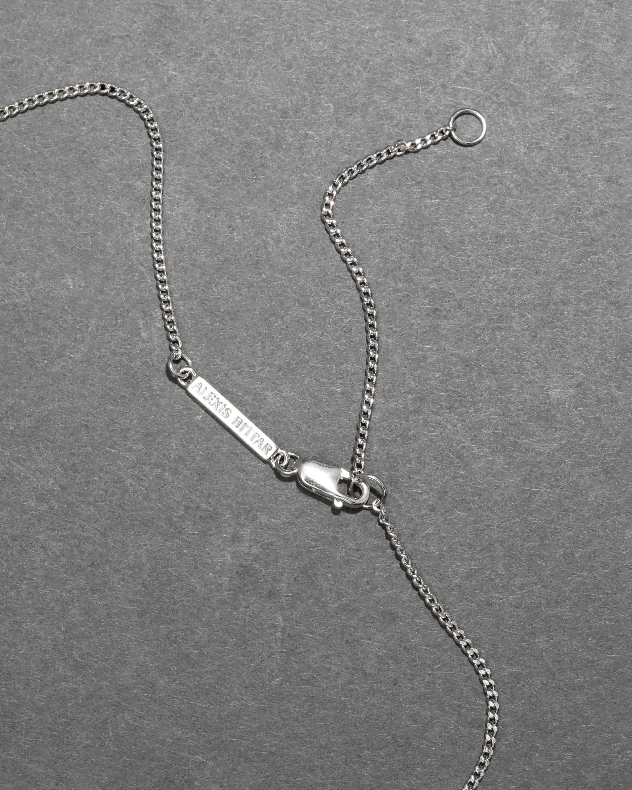 Asterales Silver Solitaire Necklace
