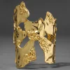 Brut Gold Reef Cuff Bracelet