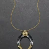 Gilded Tusk Lucite Necklace