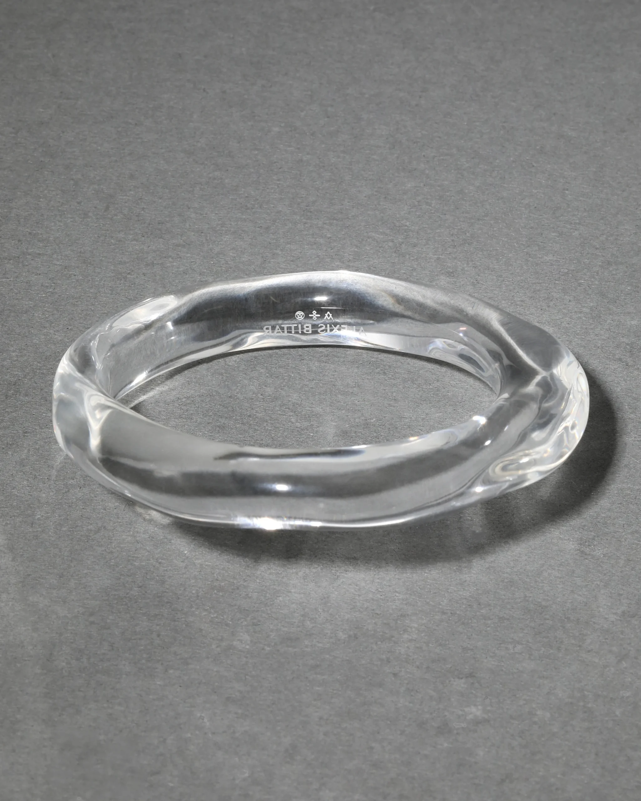 Liquid Lucite Bangle Bracelet