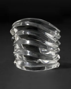 Liquid Lucite Wide Ripple Cuff