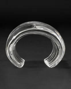 Liquid Lucite Wide Ripple Cuff