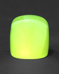 Lucite Block Ring- Fluorescent Yellow