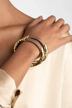 Lucite Brutalist Skinny Bangle- Black