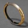 Lucite Brutalist Skinny Bangle- Warm Grey