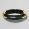 Lucite Claw Hinge Bracelet- Black