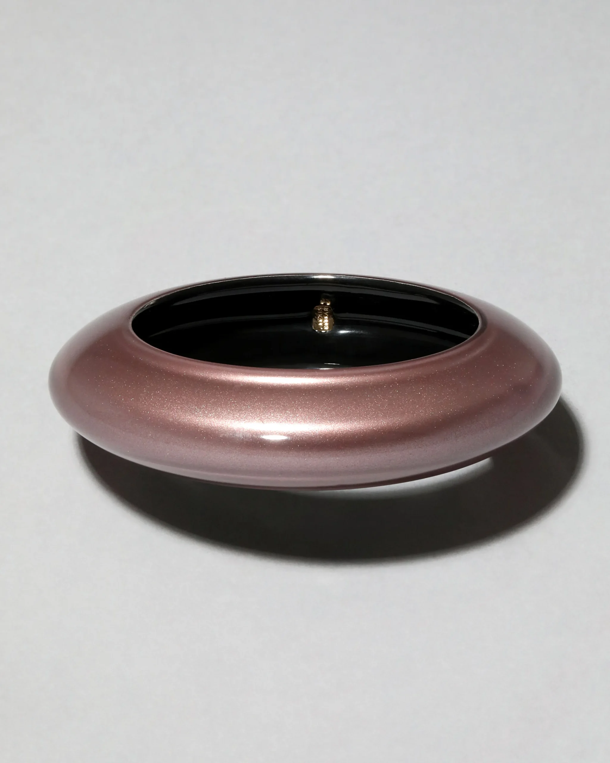 Lucite Saucer Bangle Bracelet- Dusty Rose
