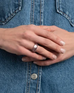 Lucite Tapered Ring- Dusty Rose