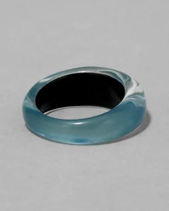 Lucite Tapered Ring- Metallic Sky