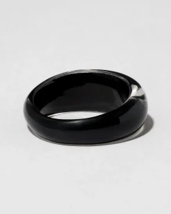 Lucite Tapered Ring- Onyx