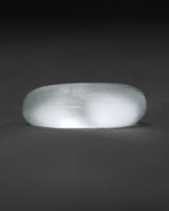 Lucite Tapered Ring- Silver