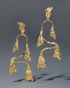 Mobile Gold Balance Clip Earring