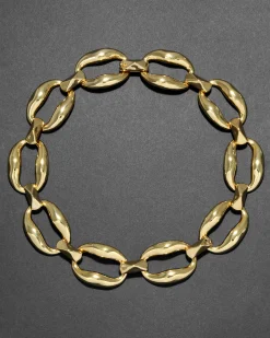 Molten Gold Link Necklace