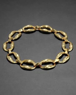 Molten Gold Link Necklace