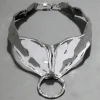 Molten Silver Bonded Collar Necklace