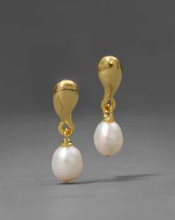 Perla Liquid Drop Post Earring