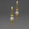 Perla Spear Drop Hoop Earring
