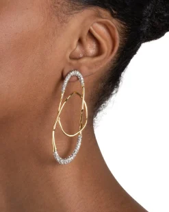 Solanales Crystal Large Orbit Earring