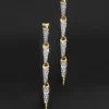 Solanales Crystal Spear Linear Earring