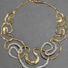 Solanales Gold Crystal Intertwined Necklace
