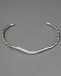 Solanales Silver Crystal Skinny Collar