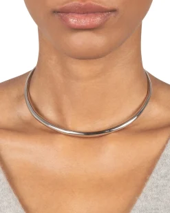 Thin Collar Necklace - Silver