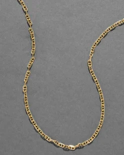 Vintage 1980s 14k Gold Handmade Italian Link Chain Necklace