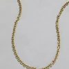 Vintage 1980s 14k Gold Italian Homemade Link Chain Necklace