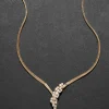 Vintage 1980s 14k Gold with Diamond Snake Head with Gold Tipped Tail Pendant Necklace